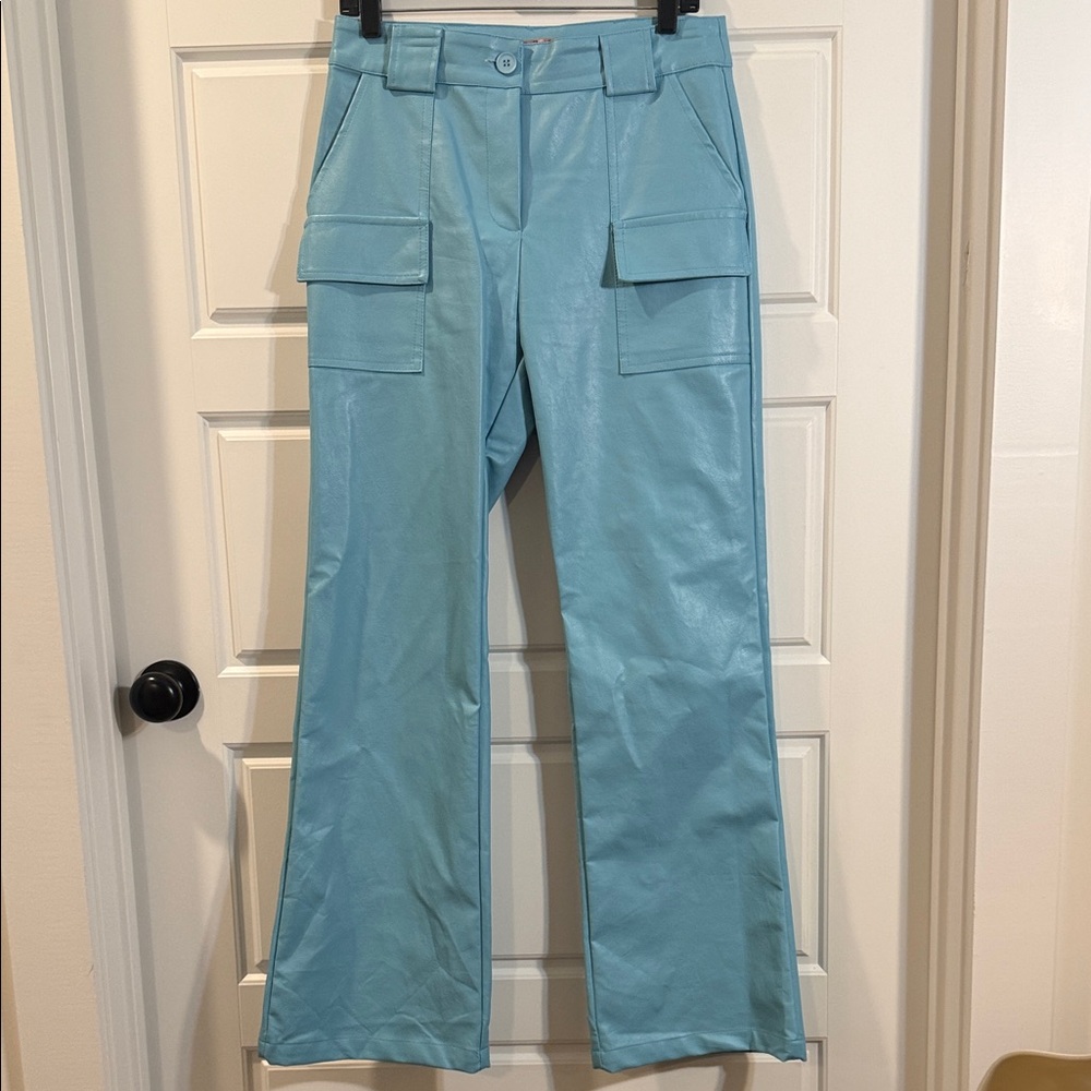 Bailey Rose Vegan Tiffany blue pants